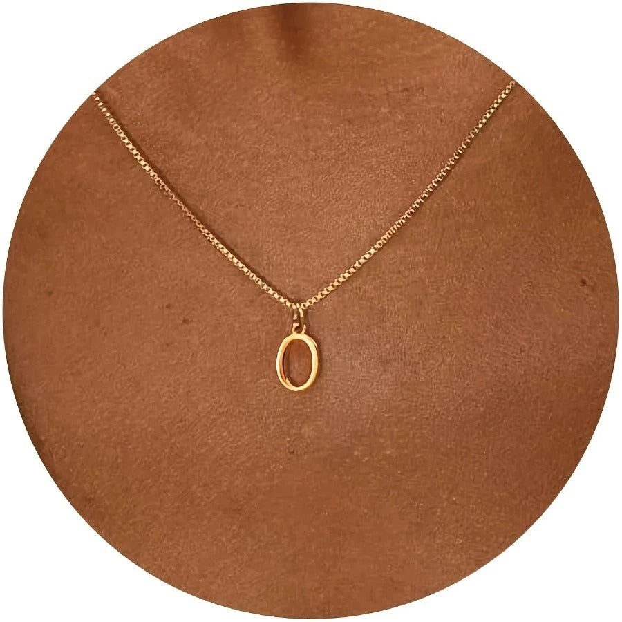 A-Z Initial Necklace 18K Gold Plated Necklace