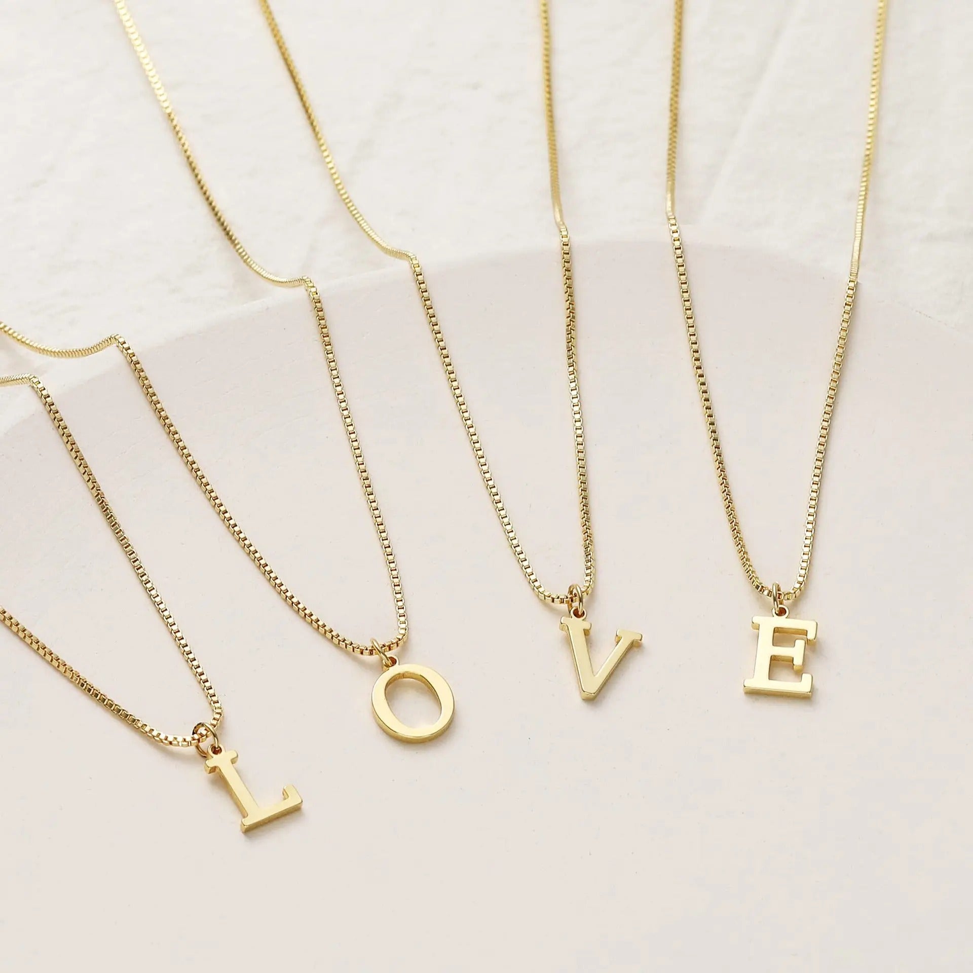 A-Z Initial Necklace 18K Gold Plated Necklace