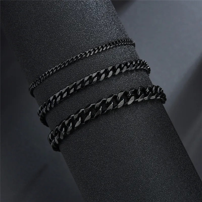 Fashion Stainless Steel Curb Cuban Chain Bracelet