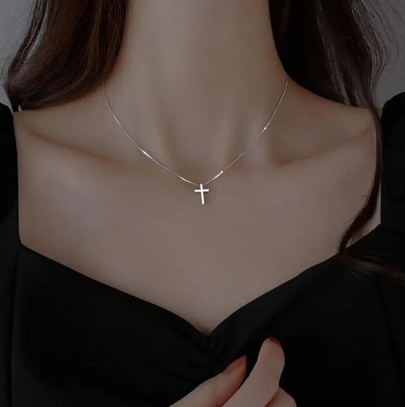 Sterling Silver Female Cross Pendant